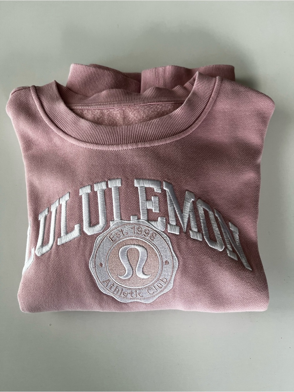 Lululemon Athletica Light Pink Crewneck Pullover Sweatshirt